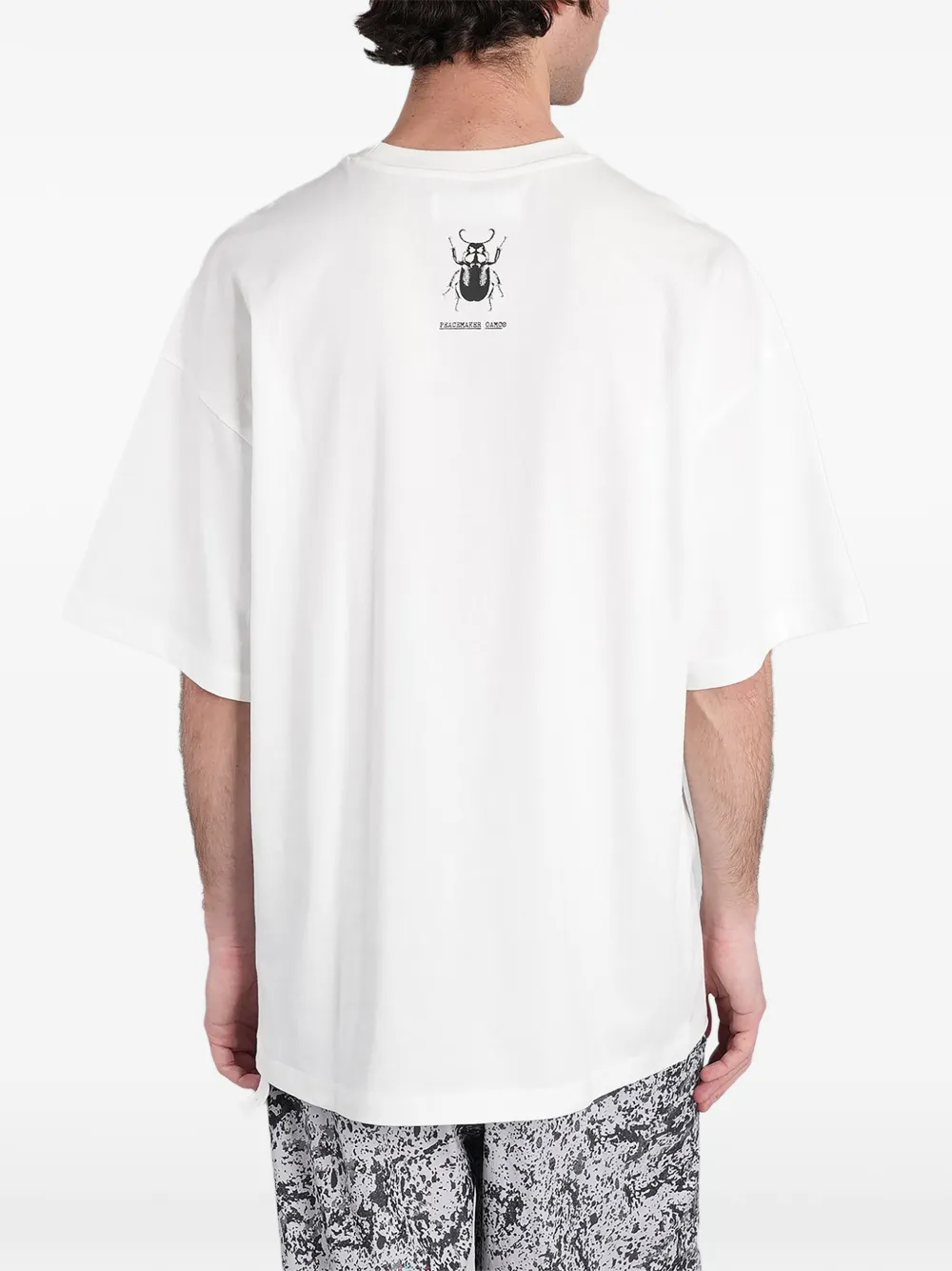 Peacemaker Oamc T-shirt met logoprint Wit