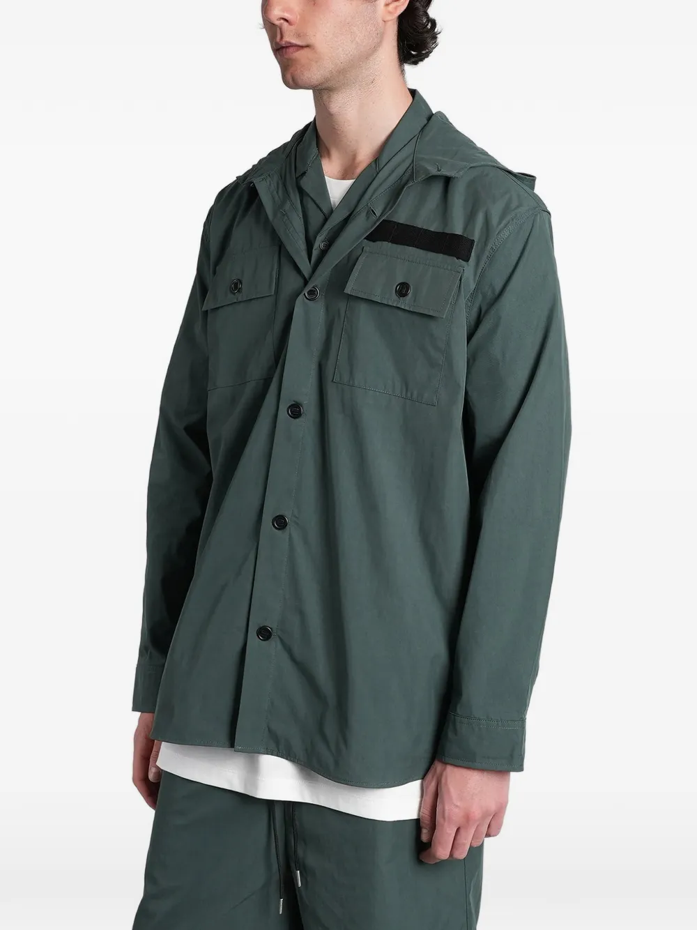  Peacemaker Oamc Camisa Con Capucha - Verde 