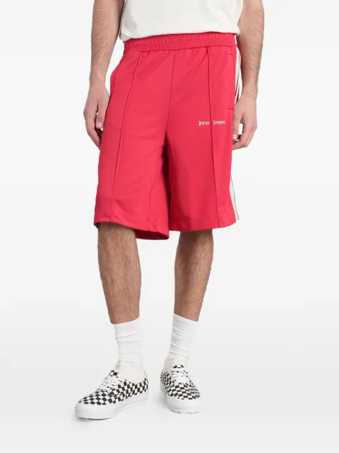 Palm Angels logo-print side-stripe shorts