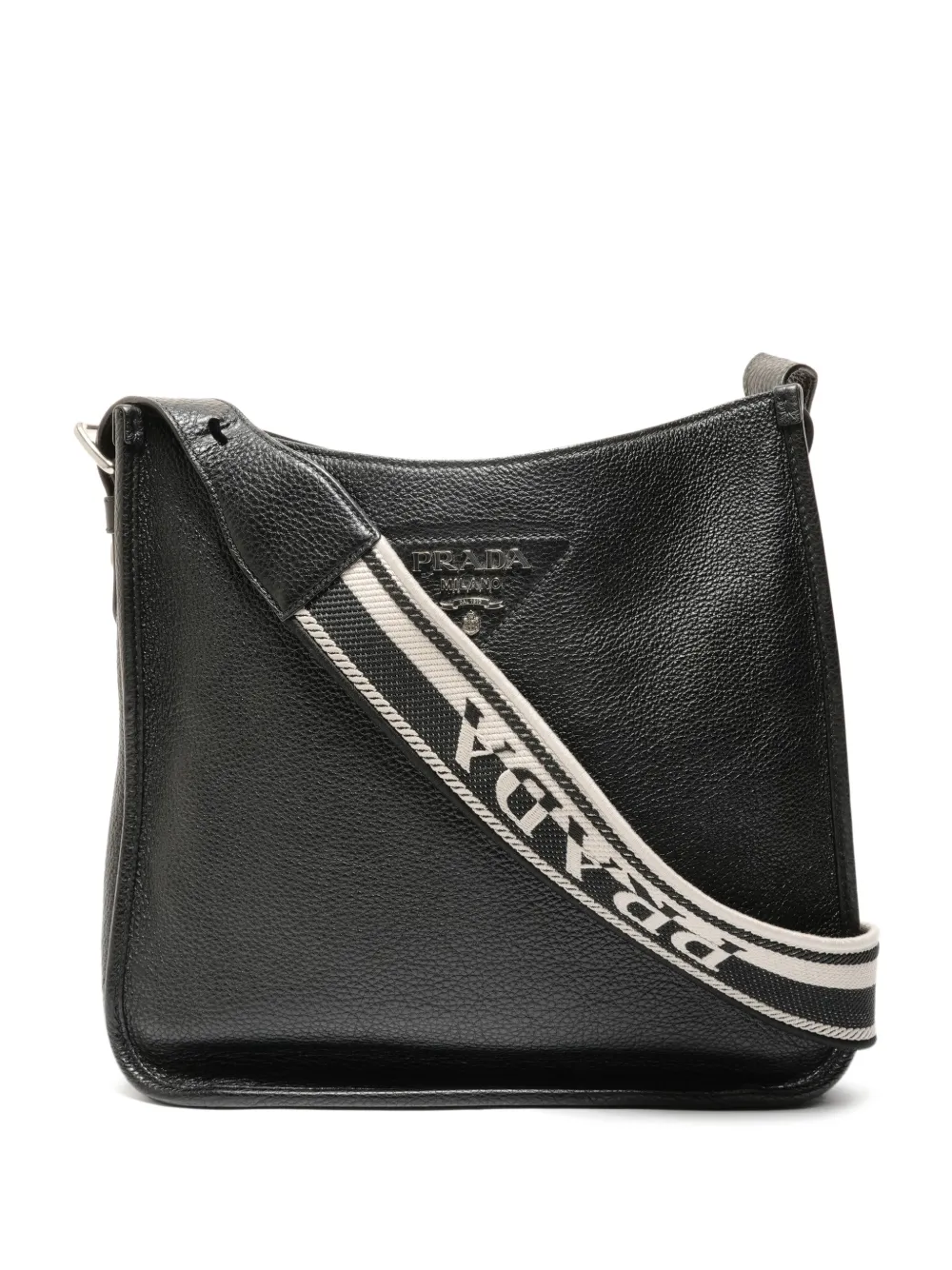 Prada Pre-Owned 2010-2020s logo-plaque shoulder bag - Schwarz