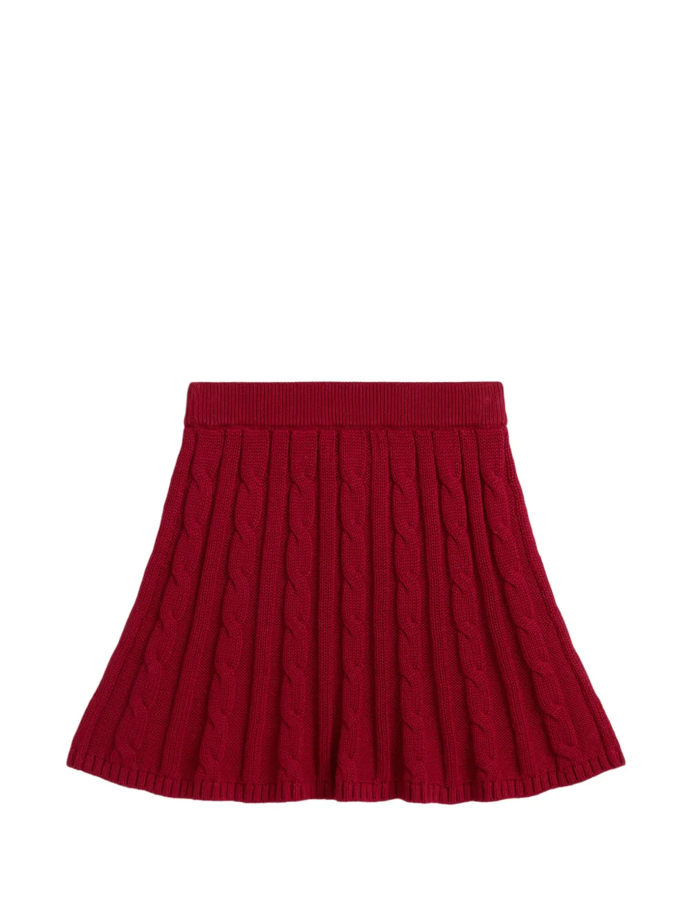 POLO RALPH LAUREN KIDS Kabelgebreide rok Rood