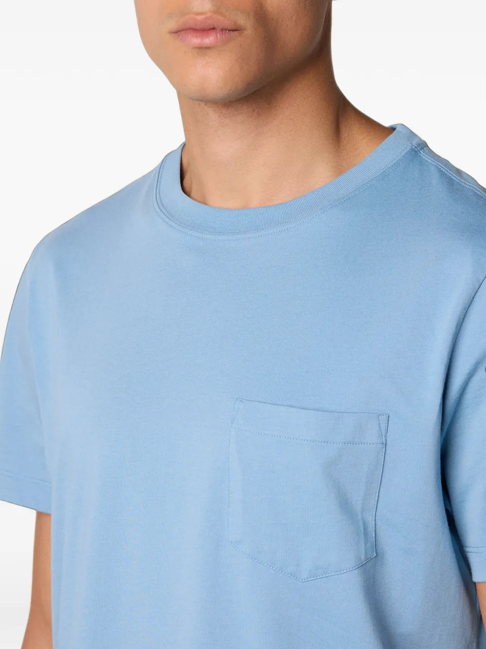 Brooks Brothers T-shirt met zak Blauw