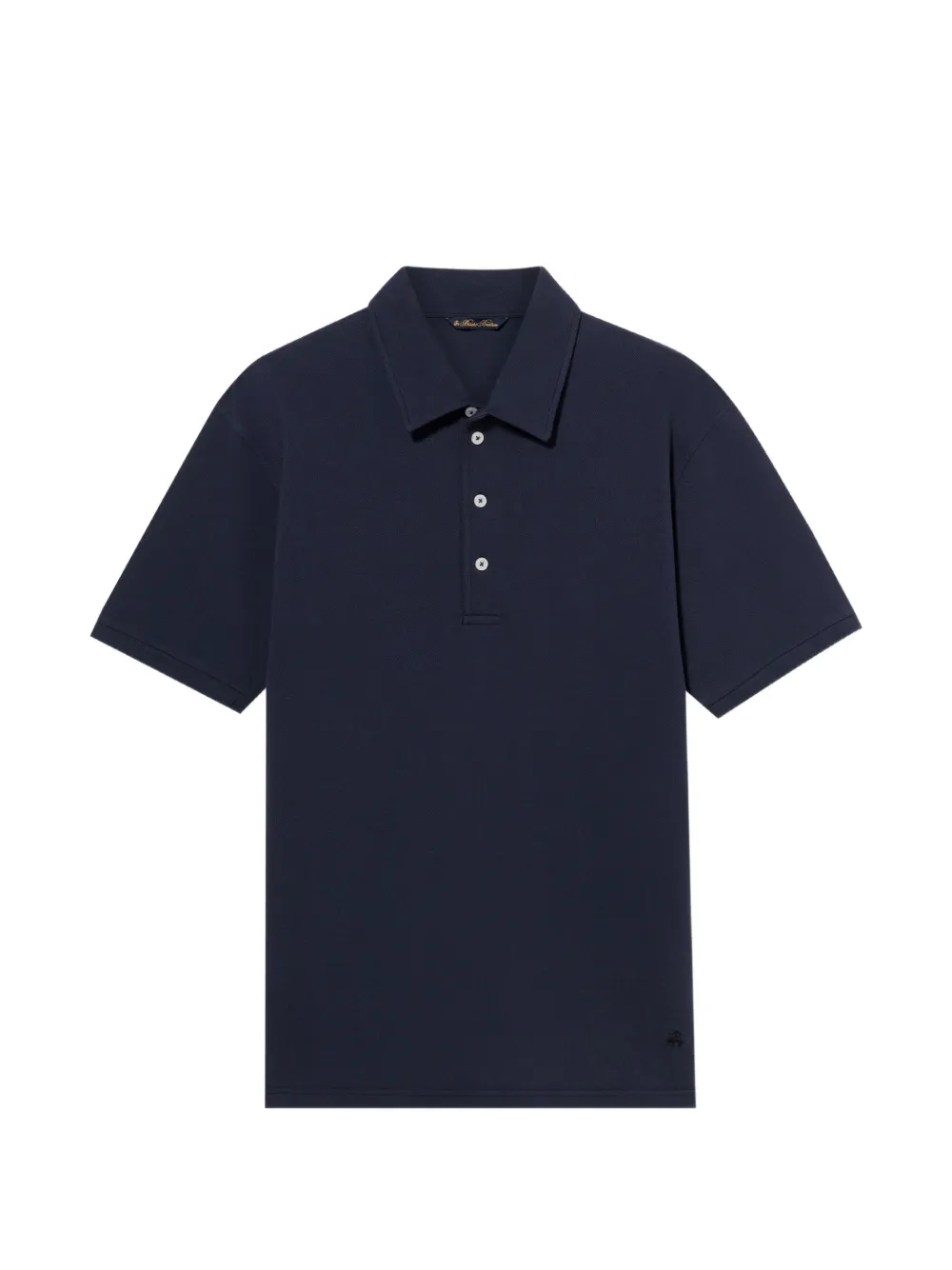 Brooks Brothers washed cotton-pique polo shirt - Blu