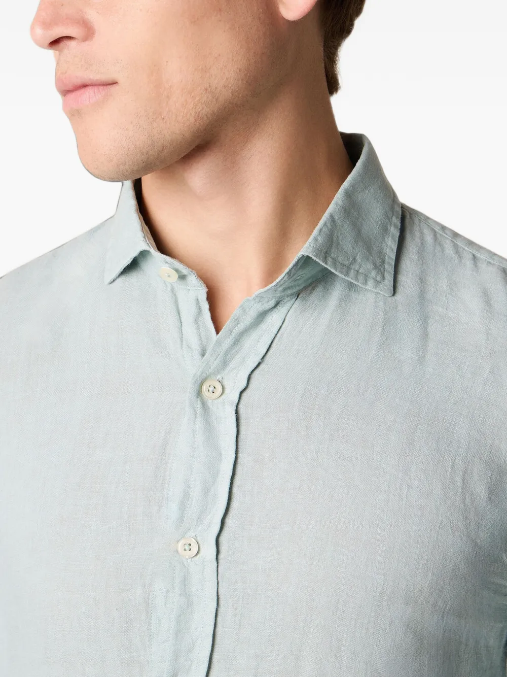 Brooks Brothers Linnen overhemd Groen