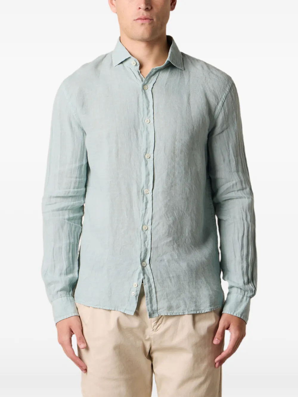 Brooks Brothers Linnen overhemd Groen