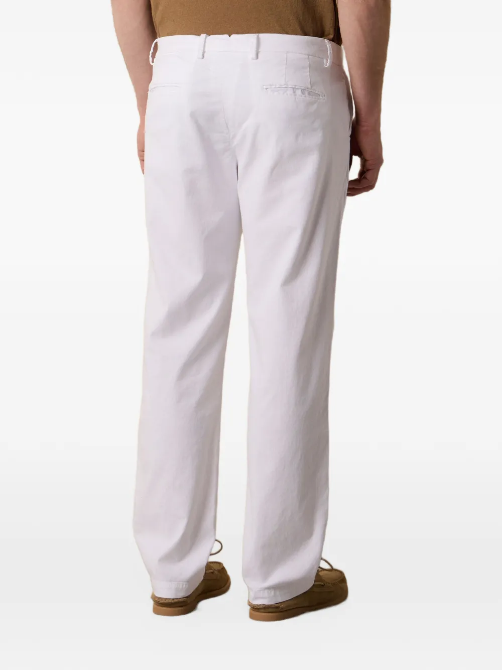 Brooks Brothers Broek met geplooid detail Wit