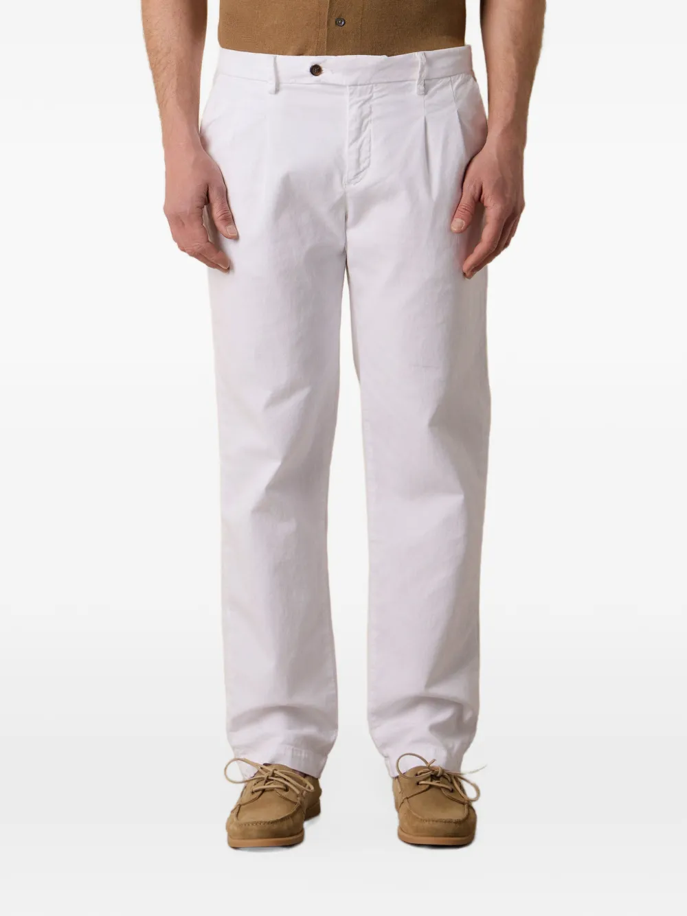 Brooks Brothers double-pleat trousers - Bianco