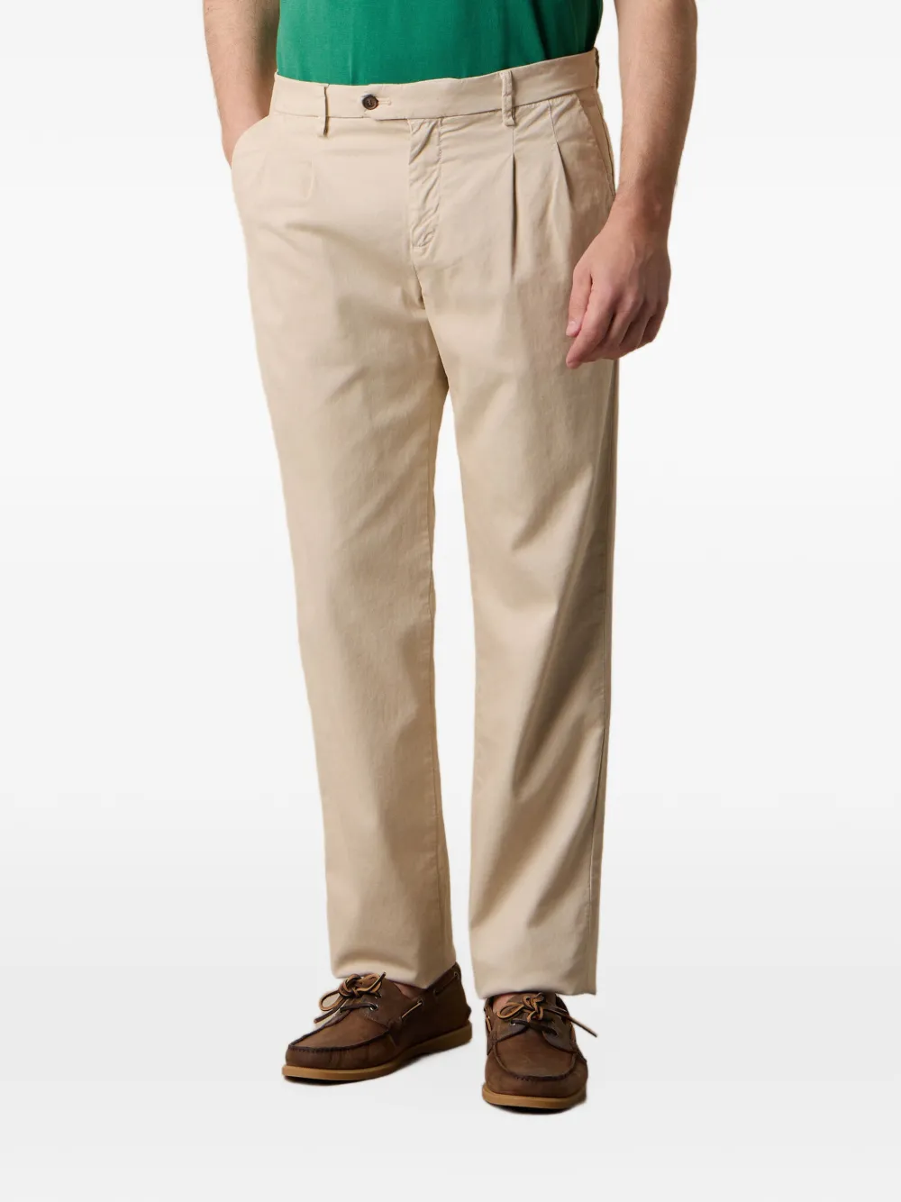 Brooks Brothers double-pleat trousers - Toni neutri