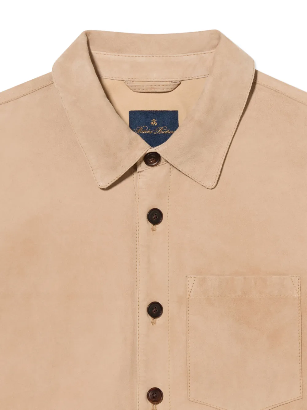 Brooks Brothers Suède shirtjack Beige