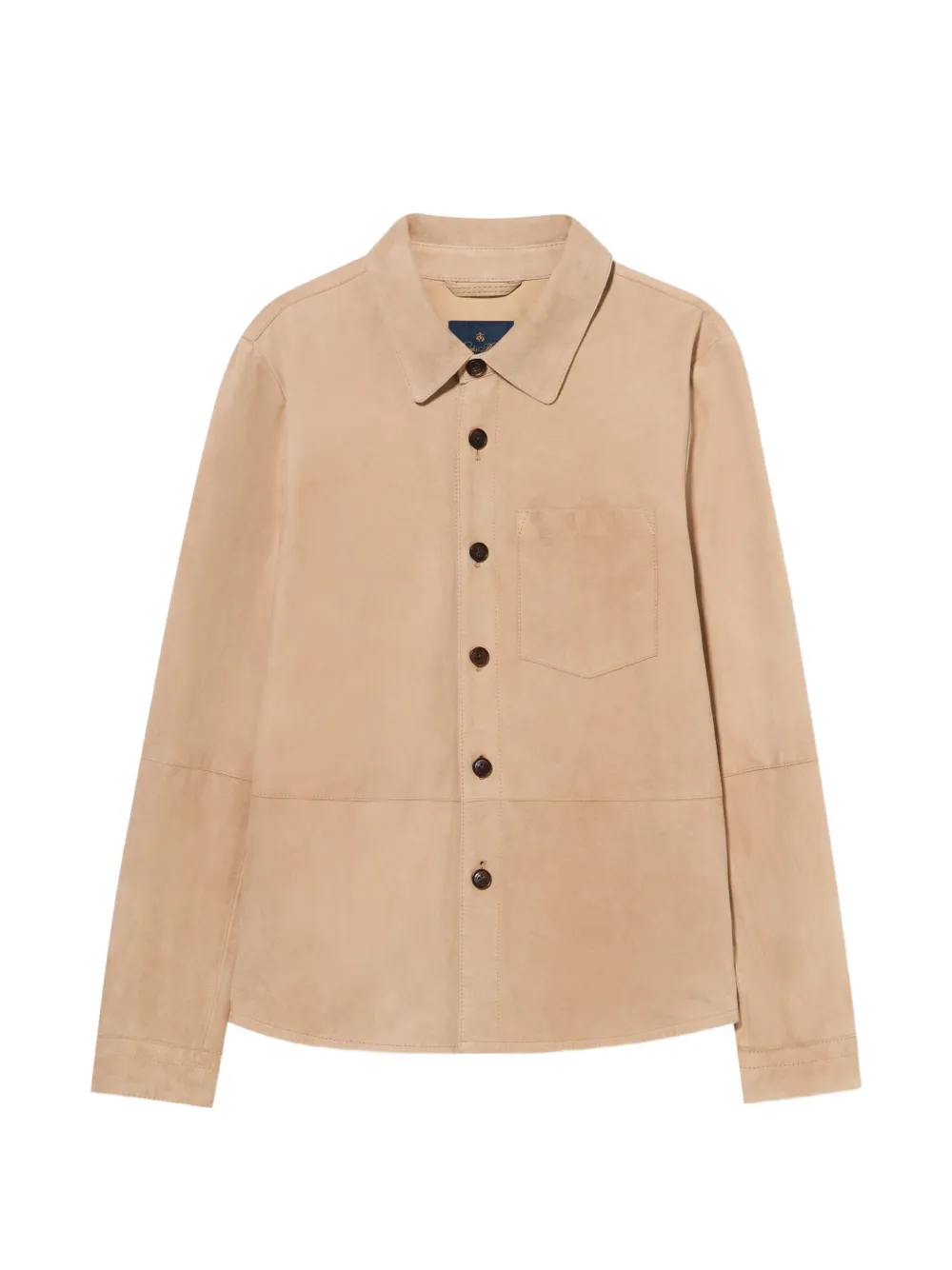 Brooks Brothers suede shirt jacket - Nude