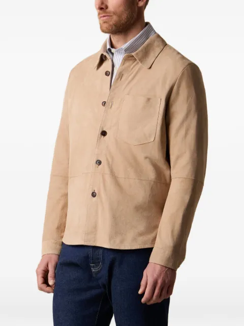 Brooks Brothers suede shirt jacket