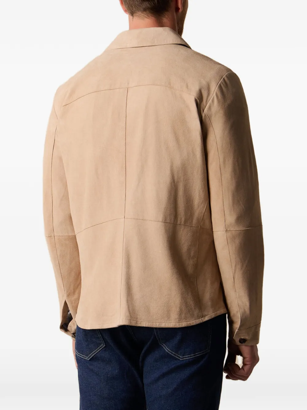 Brooks Brothers Suède shirtjack Beige