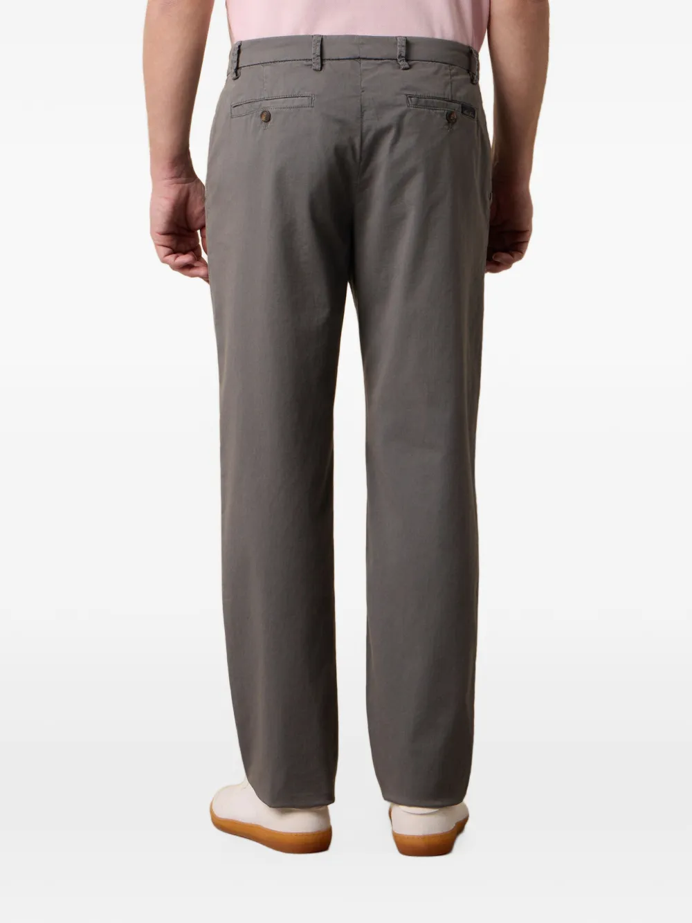 Brooks Brothers Broek van stretch-katoen Grijs