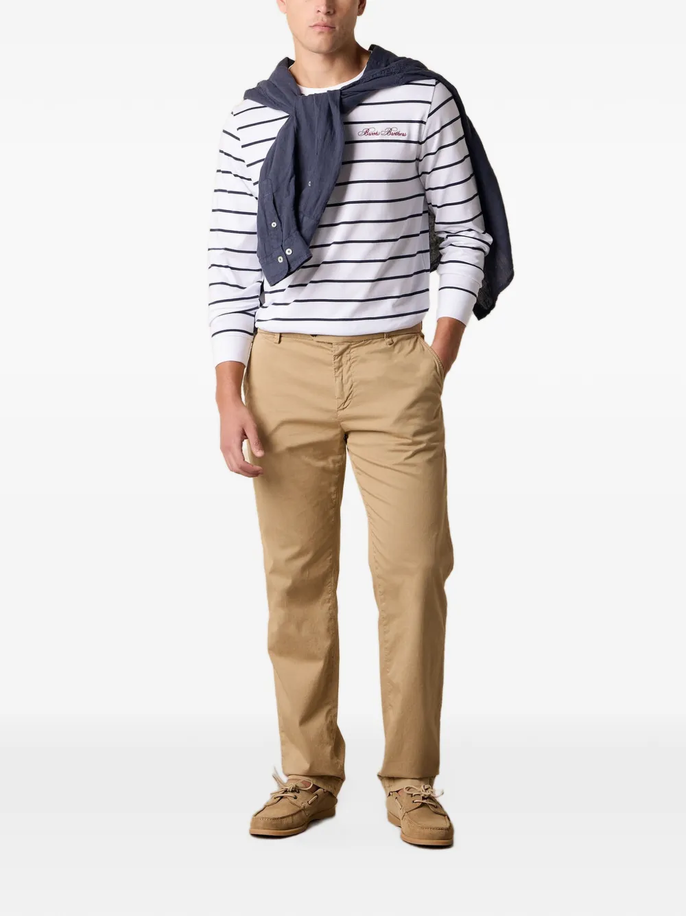 Brooks Brothers Chino van stretch-katoen Beige
