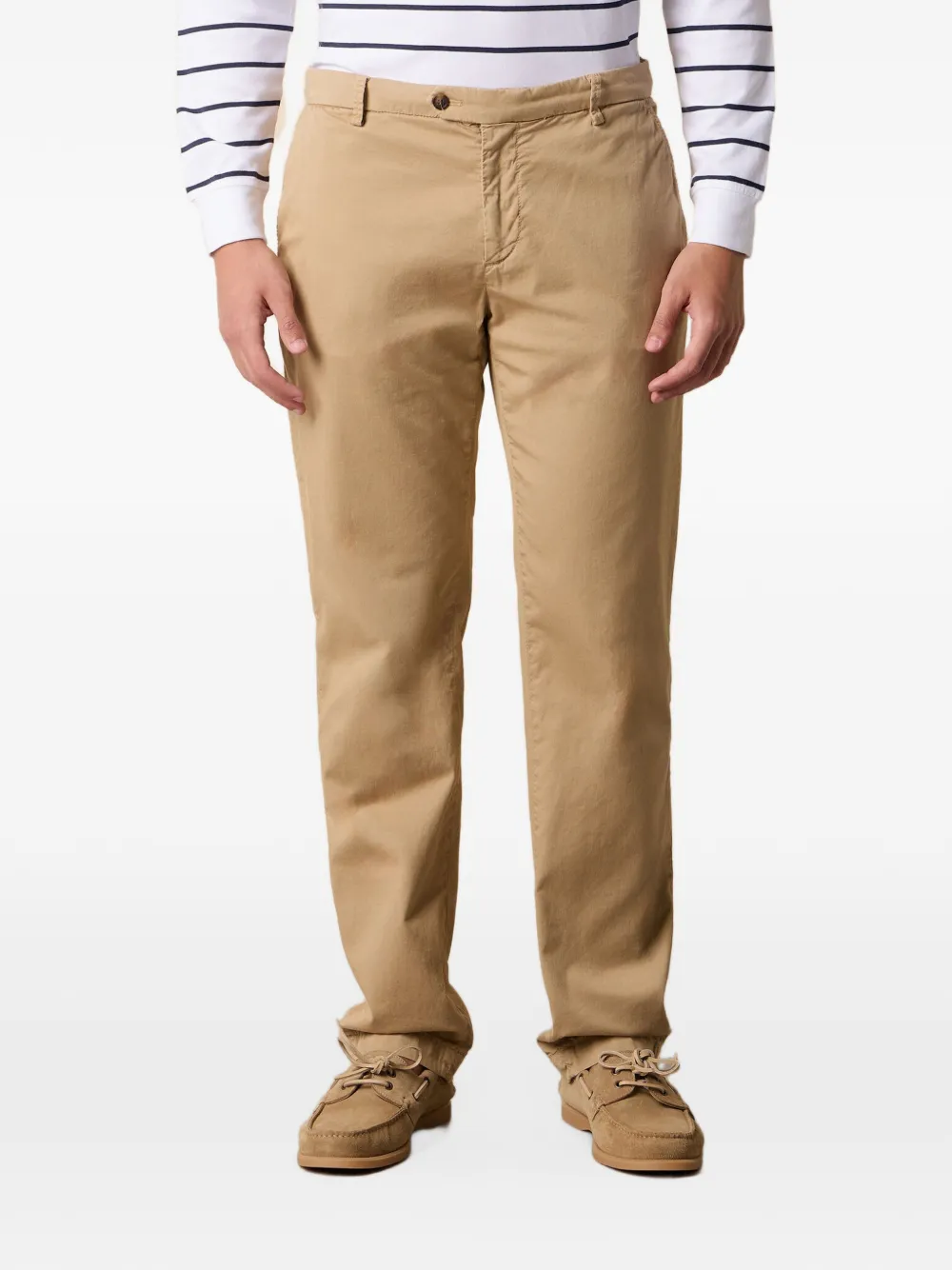 Brooks Brothers stretch-cotton chinos - Nude