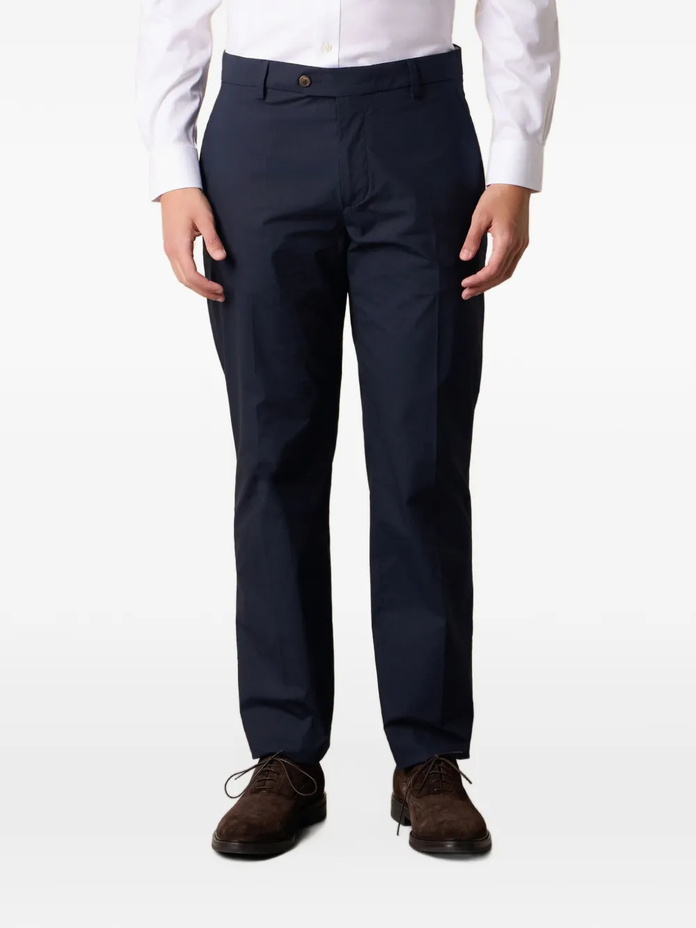 Brooks Brothers poplin chino trousers - Blau