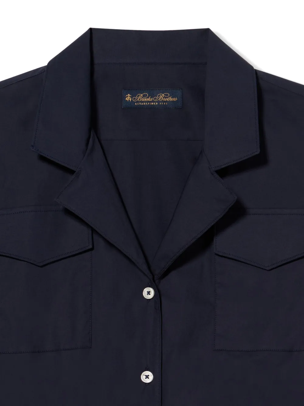 Brooks Brothers Blousejurk met ceintuur Blauw