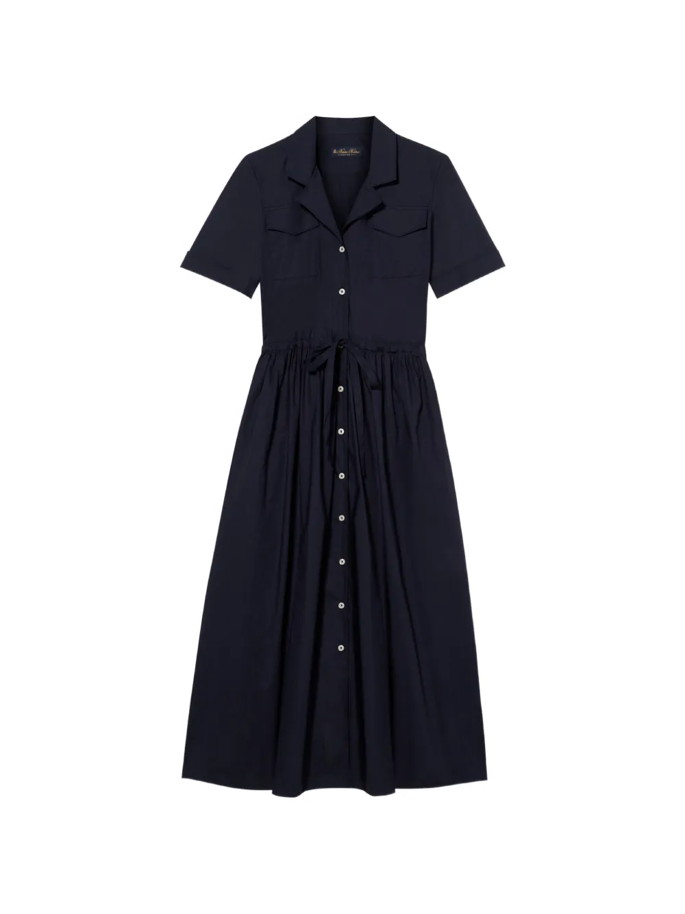 Brooks Brothers belted midi shirt dress - Blu