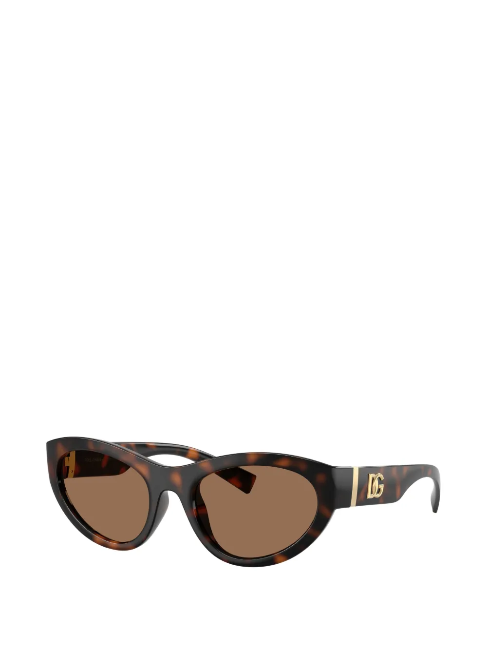 Dolce & Gabbana Eyewear Zonnebril met schildpadschild-design Bruin