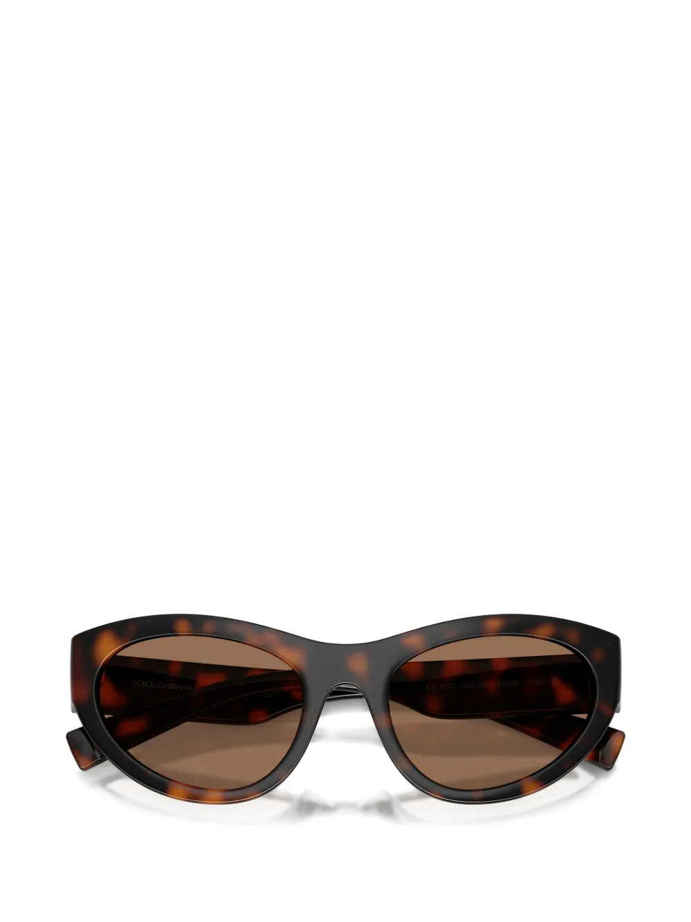 Dolce & Gabbana Eyewear Zonnebril met schildpadschild-design Bruin