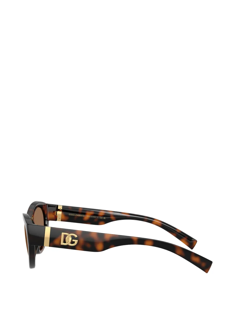 Dolce & Gabbana Eyewear Zonnebril met schildpadschild-design Bruin