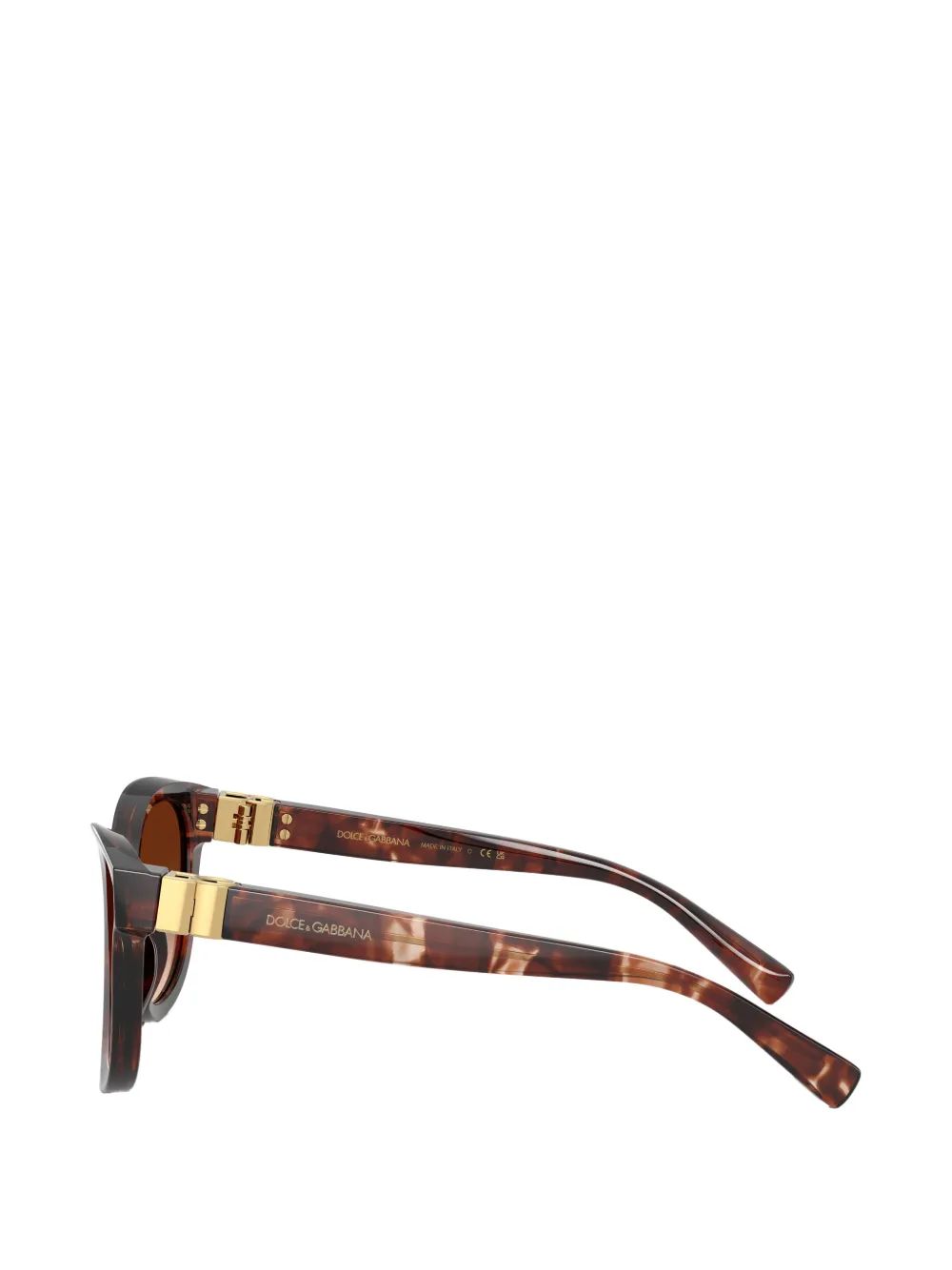 Dolce & Gabbana Eyewear Zonnebril met schildpadschild-effect Bruin