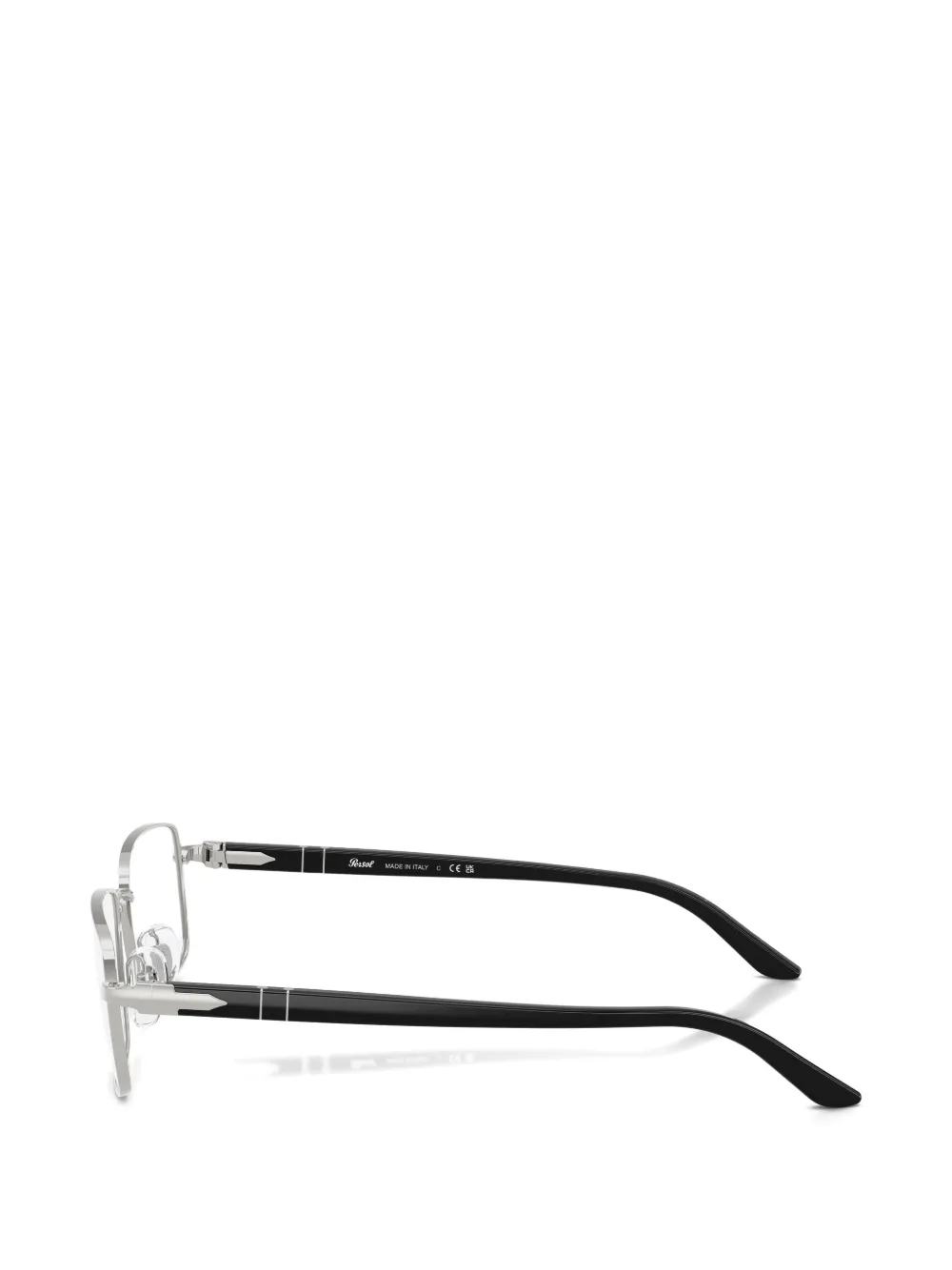 Persol Bril met rechthoekig montuur Zilver