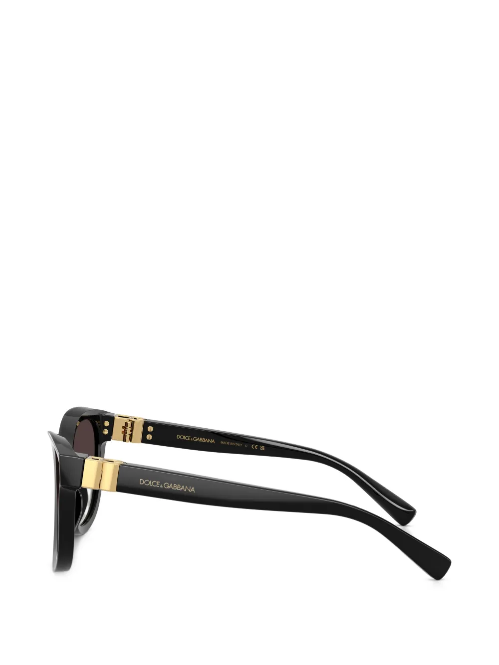 Dolce & Gabbana Eyewear Zonnebril met cat-eye montuur Zwart