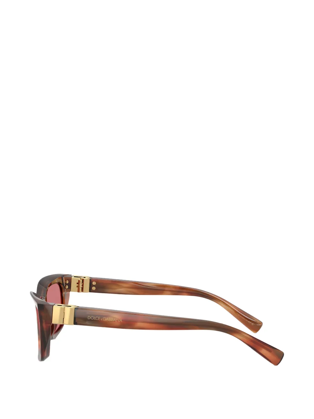 Dolce & Gabbana Eyewear Zonnebril met schildpadschild-design Bruin