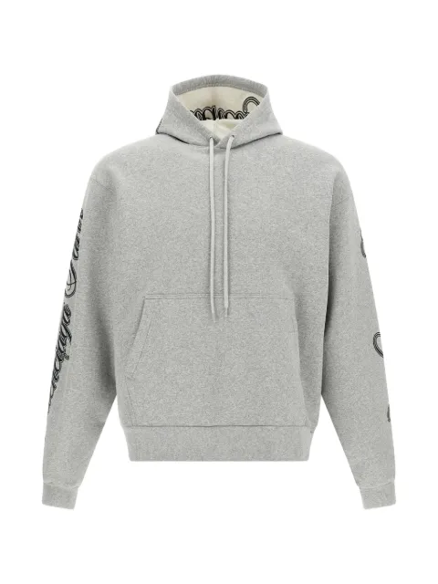 Balenciaga Cursive embroidered cotton hoodie