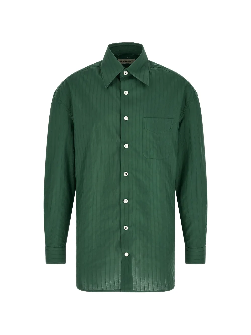 Namacheko Grinda jacquard-stripe shirt - Verde