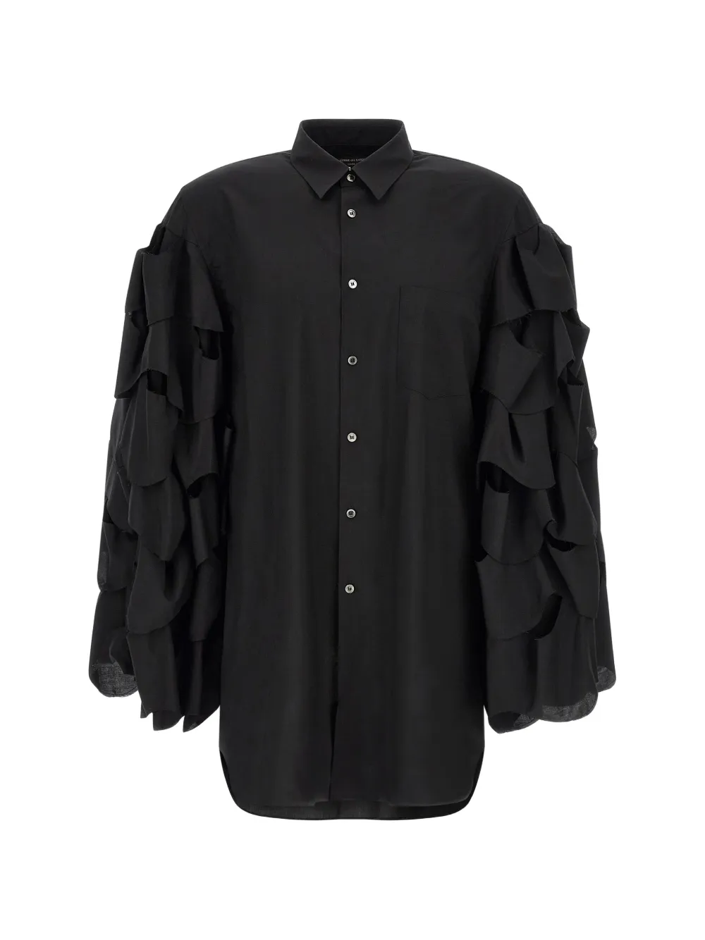 Comme des Garçons Homme Plus draped shirt - Black
