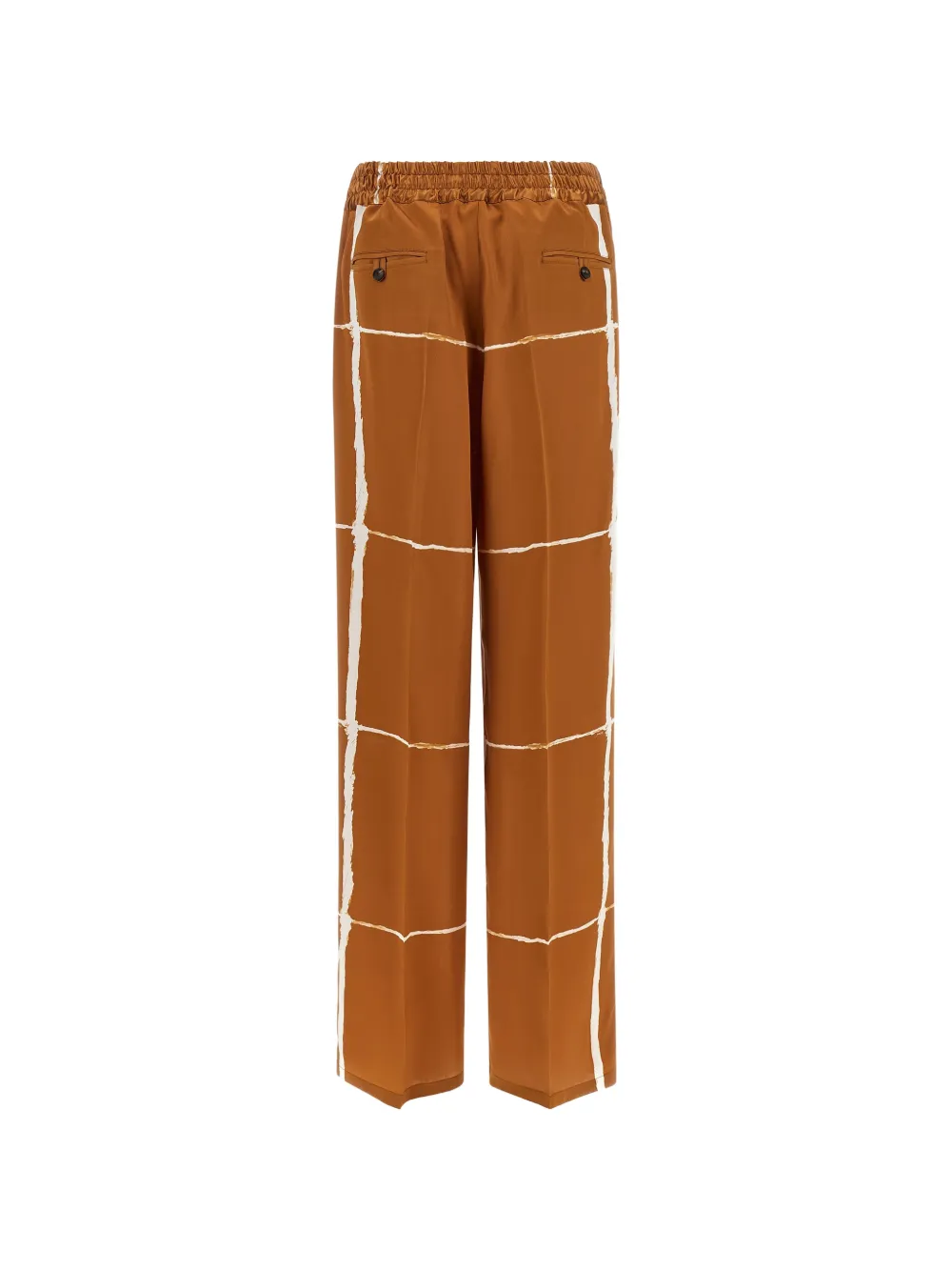  Kiton Pantalones De Seda - Marrón 