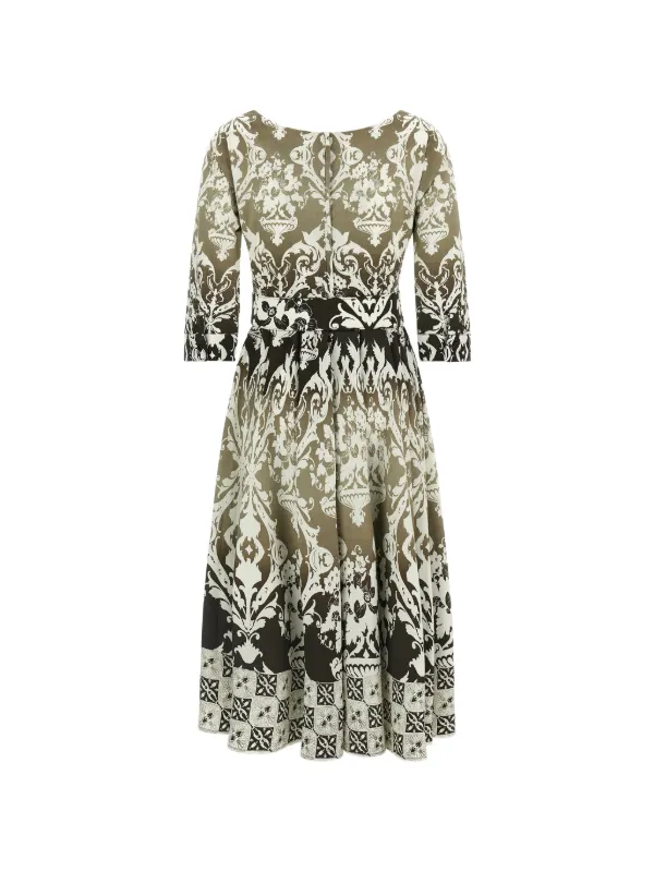 Samantha Sung Abelia all-over Print Dress | Neutrals
