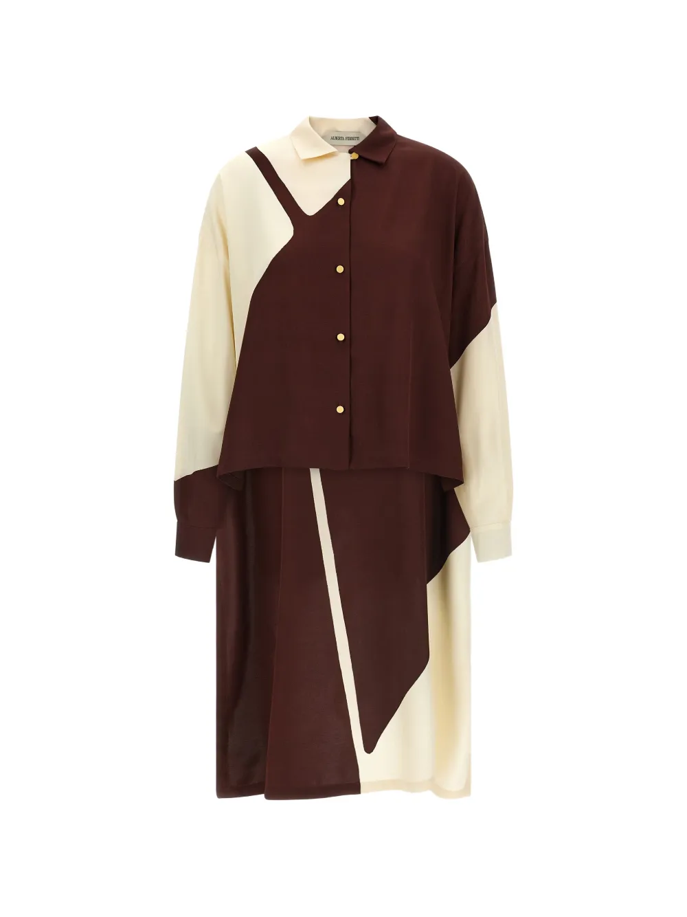 Alberta Ferretti printed midi dress - Marrone