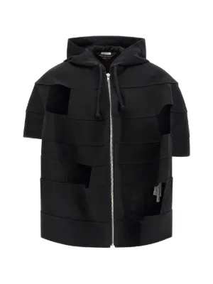 Comme Des Garçons Homme Plus tulle-inserts Jacket | Black | FARFETCH