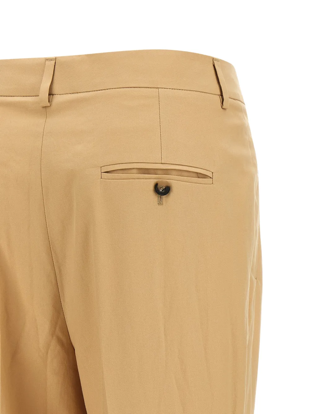 Alberto Biani Albertino geplooide katoenen broek Beige