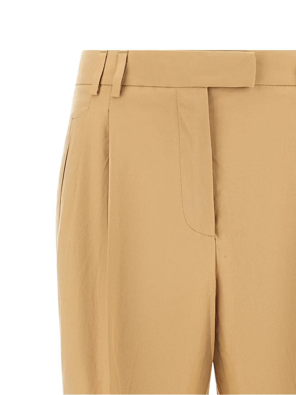 Alberto Biani Albertino geplooide katoenen broek Beige
