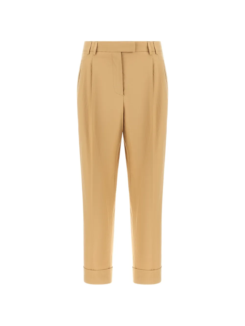 Alberto Biani Albertino pleated cotton trousers - Toni neutri
