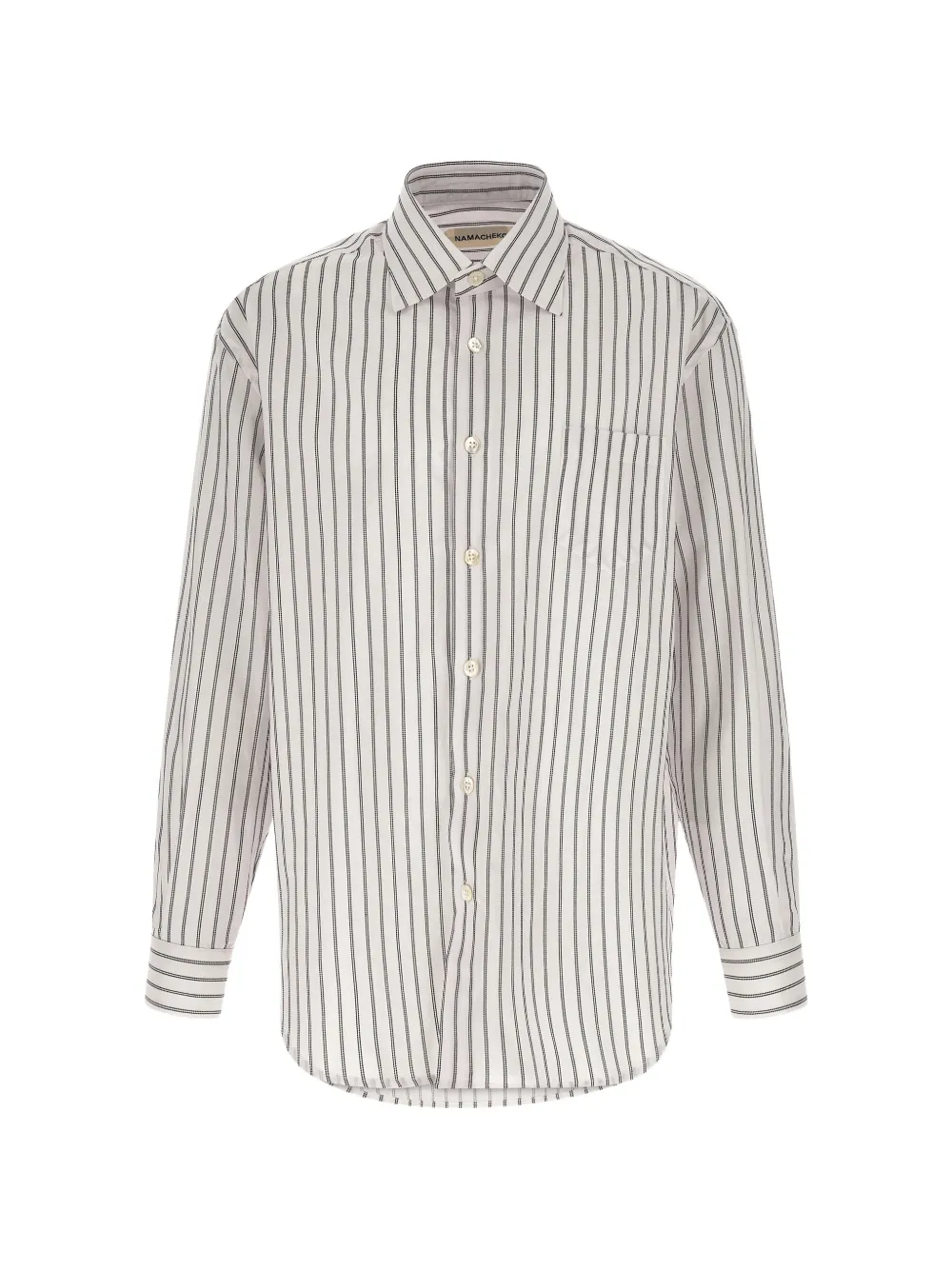 Namacheko Colt jacquard-stripe shirt - Bianco