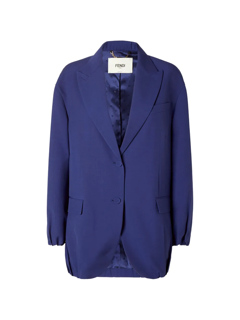FENDI single-breated blazer - Blue