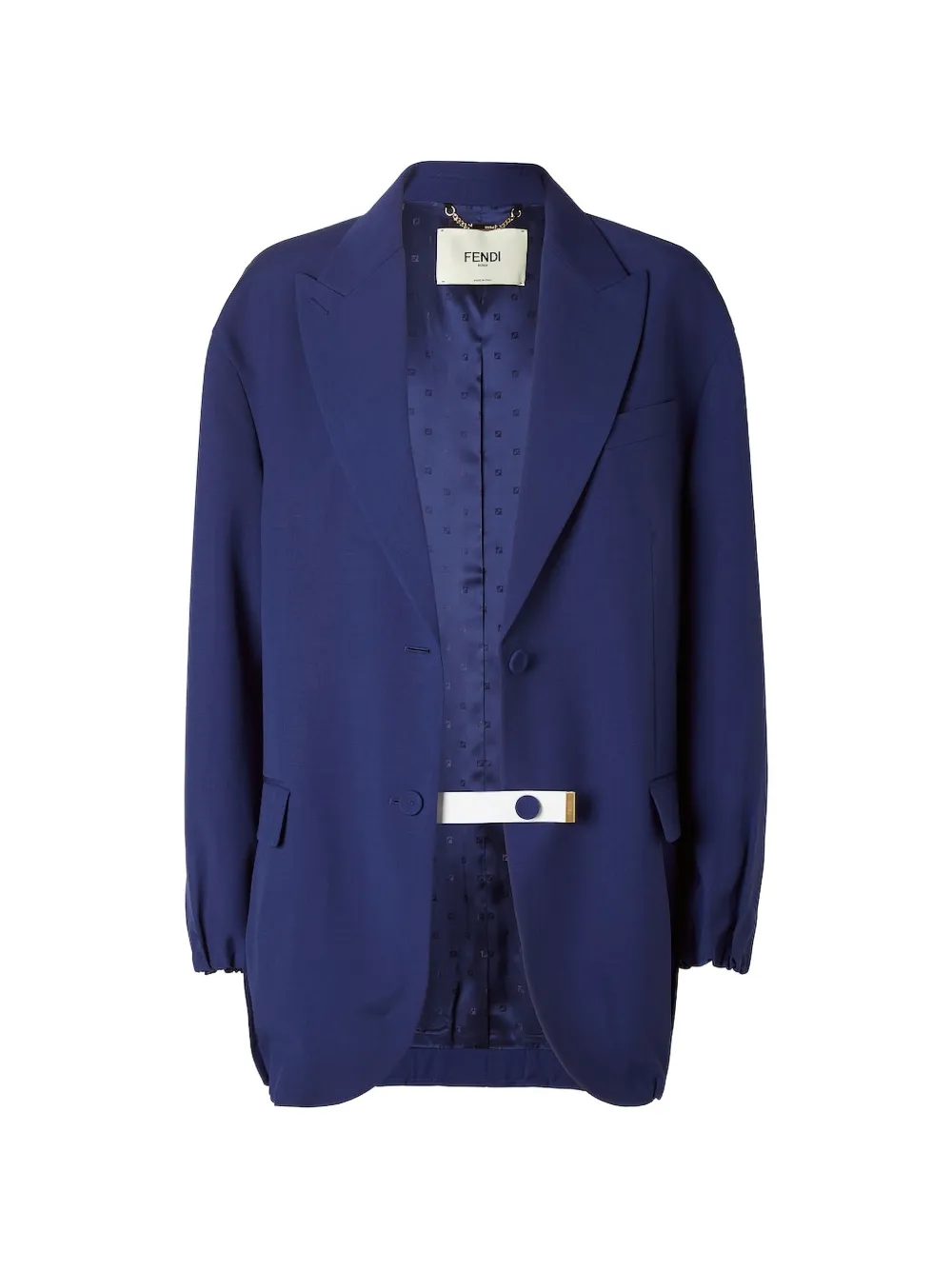 FENDI Blazer met enkele rij knopen Blauw