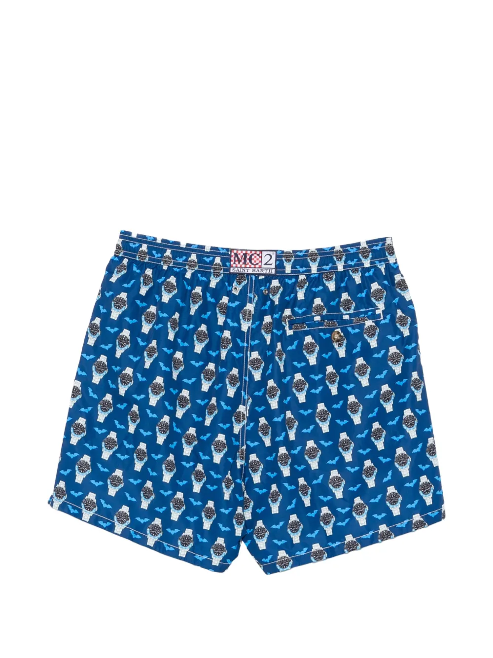 MC2 Saint Barth Lighting zwembroek met print Blauw