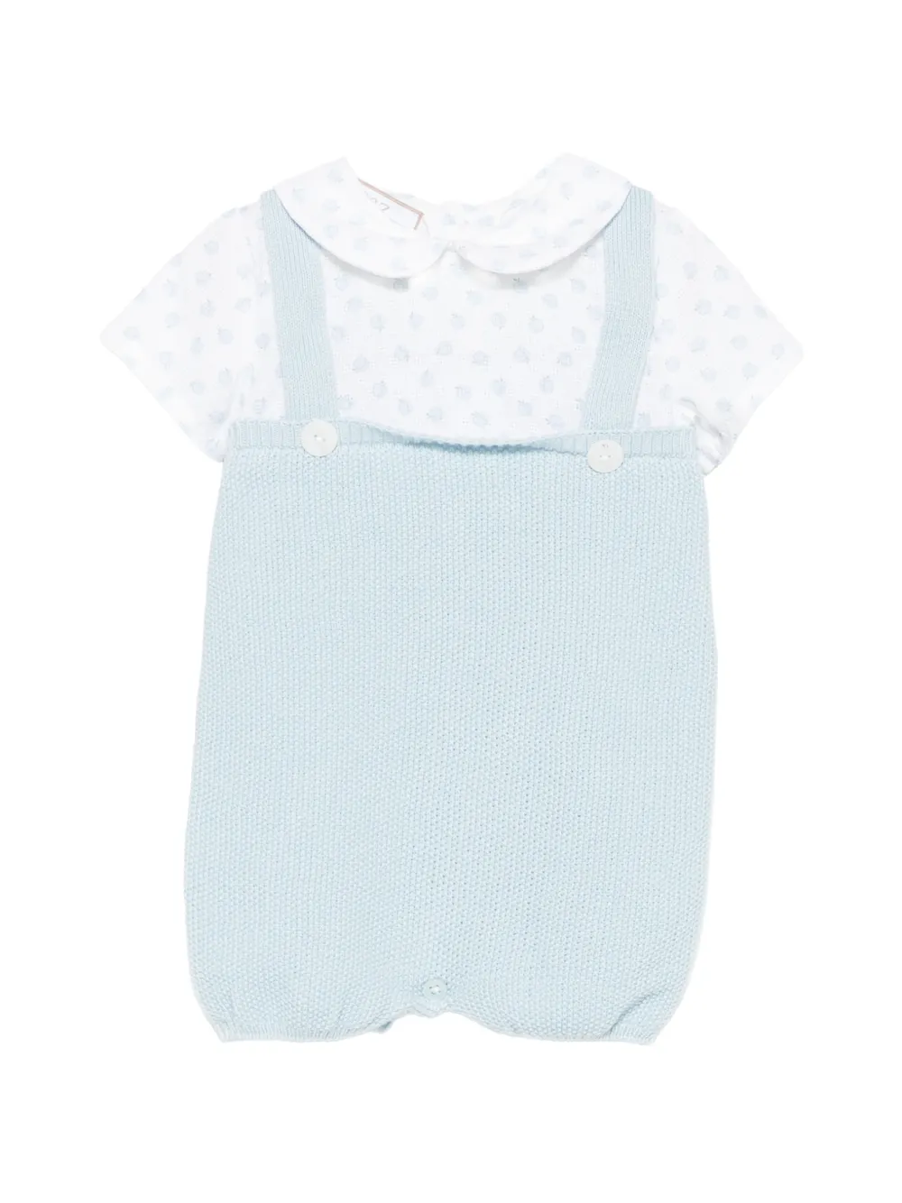 Paz Rodriguez knitted layered shorties - Blu