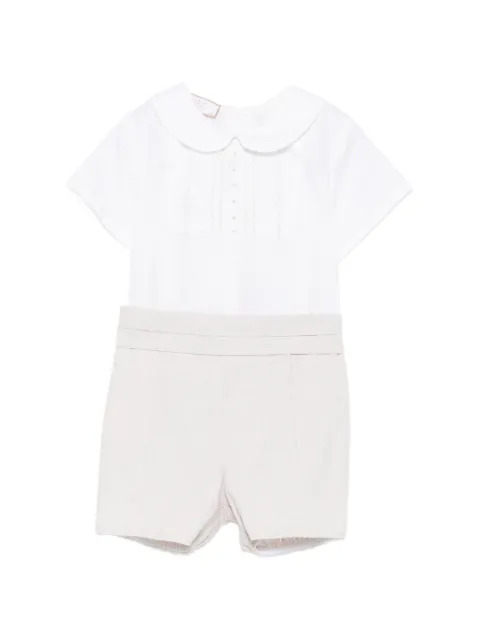 Paz Rodriguez Peter-Pan-collar shorts set
