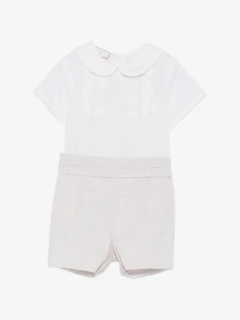 Paz Rodriguez Peter-Pan-collar shorts set