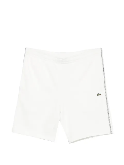 Lacoste logo-patch side-stripe shorts