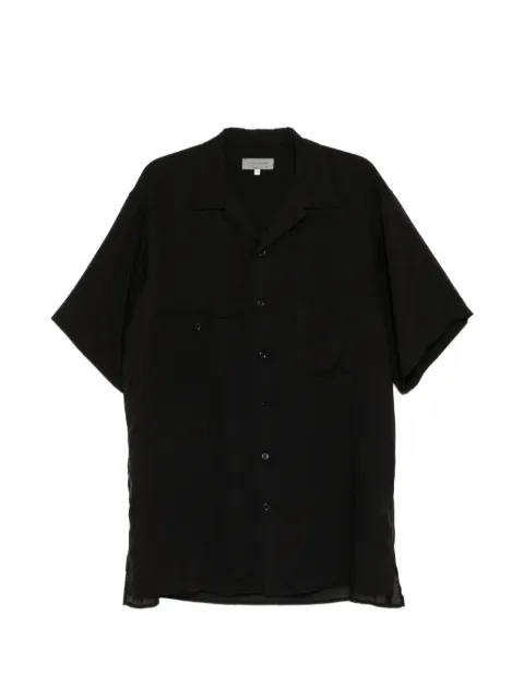 Yohji Yamamoto Cuban-collar short-sleeve shirt