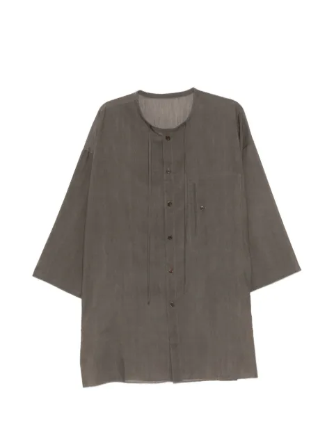 Yohji Yamamoto camisa semitransparente con mangas anchas