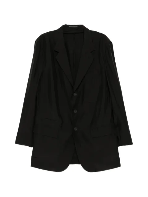 Yohji Yamamoto notched-lapel long-sleeve jacket